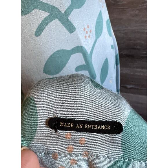 Numph Dress Green Short Pockets Designer Floral Pockets - Picture 8 of 12